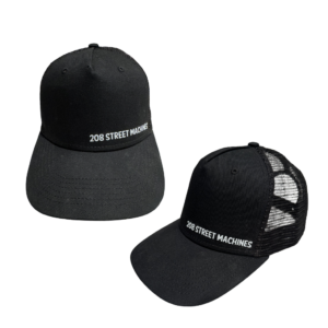 The Street Machines Trucker Flat Bill Text